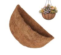 Generico Coco Liners for Planters - Natural Fiber Basket Inserts for Gardening Use | Breathable Molded Coconuts Coir Liner Design, Flower Pot Accessory for Outdoor Balcony Patio Deck 9.84 Inches