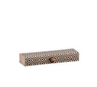 Generico Cofanetto coltello pattada arburesa Custodia In bamboo Per Coltello 20×6 H 3,5 cm… (Scuro)