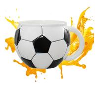 Generico Coffee Cup - 880ml Football Ceramic Mug | Decorative 3D Hand-Painted Large Coffee Tea Cup For Milk Tea Latte Beer Cocoa Cappuccino Water Kitchen Office Party Birthday Gift For Men Women