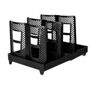 Generico Coffee Cup Organizer | 6-Slot ABS Non-Slip Counter Storage Rack | Space-Saving Kitchen Holder For Cups, Bar, Cabinet, Tabletop, Home Organization