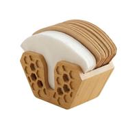 Generico Coffee Filter Container - Wooden Condiment Packets Dispenser Stand