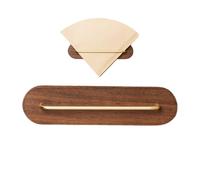 Generico Coffee Filter Holder - Adhesive Cone Paper Storage, Wall Mount Countertop Organizer with Sl crylic Dustproof Cover, Space Saving Dispenser Rack, Ideal for Home Kitchens Bakeries Cafes