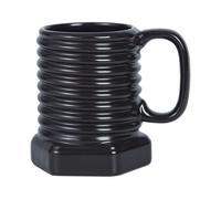 Generico Coffee Mug - 2.95x4.13 Inches Screw Design Black Interior,Spiral Hexagonal Mug | For Cappuccino Milk Cocoa Wine Juice Beer Kitchen Cafe Restaurant Home Birthday