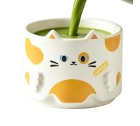 Generico Coffee Mug - 320ml Ceramic Cat Cartoon Drinkware for Latte Cappuccino Tea Juice Soda Water | Microwave Safe Cup Home Kitchen Office Birthday Party Use Cute Animals Style Handle Mug