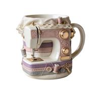 Generico Coffee Mug - 330ml Ceramic Cute Sewing Machine Theme Dinnerware