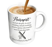 Generico Coffee Mug - 330ml Ergonomic Handle Hairstylist Drinkware Cups | Ceramic Mug For Latte | For Hot Cold Ice Water Juice Latte Tea Beer Home Office Party Holiday, Comfortable Grip Ḿug
