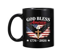 Generico Coffee Mug - 350ml 250th Ceramic Patriotic Drinkware | 250th America Mug Drinking Cup - for Soldier Adults Family Tea Water Milk Celebration P3.74x3.15 inchesarty Gatherings