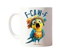 Generico Coffee Mug | 350ML Chicken Cup | Novelty Ceramic F-Caw-F Rooster Tea Cups for Halloween Holiday Thanksgiving Christmas Birthday Fall Autumn Party Home Kitchen Women Men Coworkers