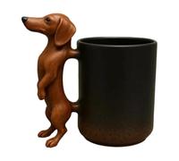 Generico Coffee Mug - 3d Dog Shaped Beverage Cup | Desktop Beverage Mug, Portable Premium Holder, Portable Office Desk Tumbler for Home Office Living Room Cafe Dining Room Bedroom Coffee Tea Milk