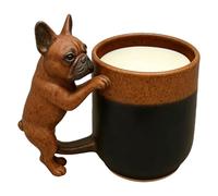 Generico Coffee Mug, 3D Dog Shaped Coffee Mug Cup, Cute Animal Design Ceramic Beverage Cup Heat Resistant Decorative Drinkware For Home Office Living Room Cafe Dining Room Bedroom Cofffee Tea Milk