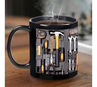 Generico Coffee Mug, C-Shaped Handle 11oz, Mechanic's Toolbox Mug,for Juice Beer Milk Birthday Thanksgiving Husband Dad Kitchen Cafe Restaurant Home