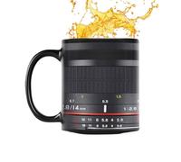 Generico Coffee Mug - Ceramic, 3.74x3.74x3.15in Lens Mug High-Temp Resistant | Realistic Camera Lens Design, Photography Gift Cup For Office, Studio, Home, Travel, Photographers