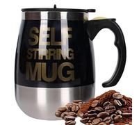 Generico Coffee Mug - Hot Beverage Cup, 400ml Magnetic Stirring Cup for Beverages, Battery-Operated Drinkware, Self-Mixing Drinkware with Easy Use, Stainless Steel Mug for Kitchen, Travel, and Office