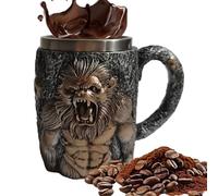 Generico Coffee Mug - Raging Ape Stainless Steel Cup With Resin Design, 400ml Funny Animal Drinkware For Coffee, Tea, Whiskey & Beer, Novelty Gift For Home, Bar, Camping & Outdoor Adventures