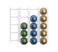 Generico Coffee Pod Holder, Wall Mount Coffee Pods Storage Rack With 20-Grid Capacity, Space-Saving Stand for Cabinet Doors Kitchen Countertops Indoor Home Corner Organization, Multicolor