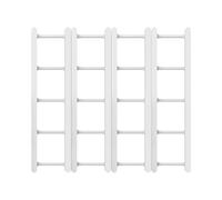 Generico Coffee Pod Holder, Wall Mount Storage Rack, 20 Grid Space Saving Design, Portable Metal Organizer, Easy Access Stand for Cabinets, Counters, Kitchen, Home Corners, White