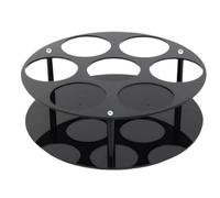 Generico Coffee Station Organiser - Coffee Bar | Coffe Station | 7 Bottles Coffees Syrup Rack For Countertop, Dispenser Shelf Storage Stable Organization Display Tray For Bar Dining Cafe Restaurant