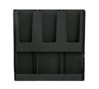 Generico Coffee Station Organizer | 6-Compartment Wall Mount Holder,Coffee Set Up Station Cup Organizer,for Pods Tea Packets Condiment Syrup Home Kitchen Cabinet Pantry Table Office