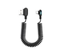 Generico Coiled Car Charger Cable - Highly Elastic Luminous Coiled, Retractable Type C Cord | For Trailer RV Truck Automotive Sedan Pickup Men Women Husband Son Daughter Family