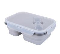Generico Colapsible Silicone Bbento Box | Silicone Bbento Box with Airtight Lid | Large Capacity Food Containers Safe in Dishwasher & Freezer for Adults & Kids
