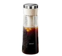 Generico Cold Brew Pitcher, Coffee Maker, Mesh Filter Flavor Lock Press Mechanism Stain Resistant Leak Proof Space Saving Time Saver, Airtight Sealing for Home, Studio, Breakroom, Cafe Businesses