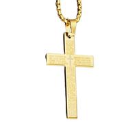Generico Collana a catena con Bibbia per uomo, Collana a catena religiosa