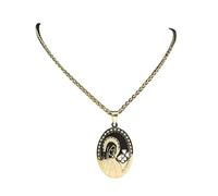 Generico Collana a doppio strato con pendente della medaglia della Vergine Maria Donne/Uomini Collane a catena lunga color oro Gioielli carboniera N7406