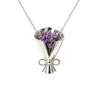 Genérico Collana a forma di vaso | Accessori eleganti e metallici | Collana mini vaso per il giorno della laurea, per figlia, madre, fidanzata, matrimonio, compleanno, appuntamento