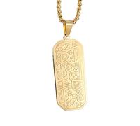 Generico Collana a Piedeli Quadrati Islamici per uomini e donne, versi di Allah, amuleti di calligrafia araba