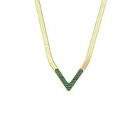 Generico Collana a V con design di catena di serpente per donne, gioiellino per uomini