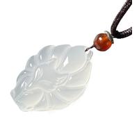 Generico Collana animale, collana a ciondolo animale | Chic Nine Tail Animal Charm,Gioielli di moda, calcedony fortunato amuleto per uomini e donne, accessori per abbigliamento