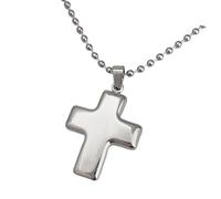 Generico Collana classica con ciondolo croci a doppio colore Robusto materiale in rame Ornamento per catena da collo Elegante ciondolo a catena con clavicola Gioielli con croci unisex