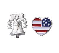 Generico Collana commemorativa del 250° anniversario con dettagliati disegni campane liberalizzazione Collana realizzata in lega per l ' indipendenza americana