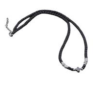 Generico Collana Con Ciondolo A Croce In Cristallo E Pietre Preziose Da Uomo, Per Donne, Perle Del Rosario In Pietra Mappa/Sodalite/Occhio Di Tigre, Gioielli Religiosi, Regali, Pietra Mappa