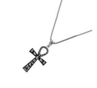 Generico Collana con Ciondolo Croce Ansata 'Antico Egitto | Gioielli 'Antico Egitto | Ciondolo Religioso di Stile - Per Uso Quotidiano Festival Vacanze Feste Raduni Business Pendolarismo Viaggi