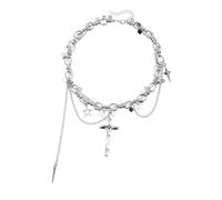 Generico Collana con ciondolo portatile con nappe dinamiche Look elegante per lei Regala dichiarazione dinamica per lei