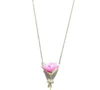 Genérico Collana con fiore di vaso, gioiello da collo per viaggiare | Collana fai da te per ragazze, madri, fidanzate, mogli: tutti i giorni, matrimoni, shopping, vacanze, compleanni, Natale