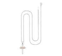 Generico Collana Crocifisso Donna - Gioiello da Collo - Collana Charm Elegante | Ideale per Donne Ragazze Fidanzate e Mogli Compleanno Natale Matrimonio Chiesa e Uso Quotidiano