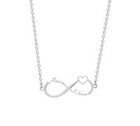 Generico Collana da uomo,Collana pendente con simbolo dell'infinito per donne Doppio nome personalizzato gioielli per coppie