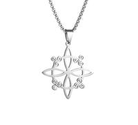 Generico collana da uomo, Collana Trischeletro del Nodo Celtico delle Streghe per la stregoneria maschile Simbolo di protezione paranormale Gioielli