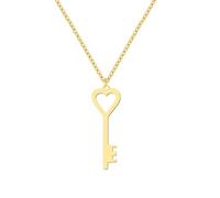 Generico Collana da uomo, collane semplici pendenti a forma di cuore con chiavi, collana a collare per la moda, gioielli per donne, regali per feste tra amiche