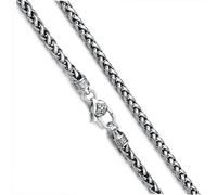 Generico Collana da Uomo in Argento Sterling Massiccio 925 con Corda Stile Vajra A Sei Sillabe Mantra for Donna Uomo(75cm)