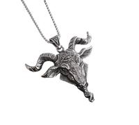 Generico collana da uomo, Retro Demon Satan Testa di pecora Occhio della Verità, collana Lucifero Ciondolo Punk Punk Uomo Gotico Alla Moda Gioielli da festa