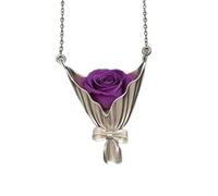 Generico Collana Mini Vaso | Gioiello Da Collo DIY - Collana Vaso Indossabile | Per Ragazze Signore Mamme Fidanzate Mogli Vacanze Compleanno Uso Quotidiano Matrimonio Giorno Del Ringraziamento