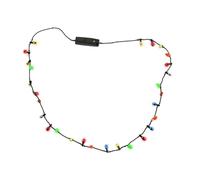 Genérico Collana natalizia luminosa - Collane LED 86 cm | Collana natalizia per bambini, donne, uomini | Regali feste, spettacolo panoramico, teatro, matrimonio, compleanno, festivi