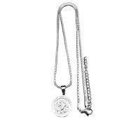 Generico Collana pendente Saint Christopher Protect Us per donne uomini colore oro amuleto religioso cattolico con catena di gioielli