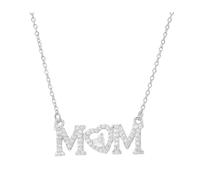 Generico Collana per la festa della mamma, collane per mamma - Zircon Love Heart Mothers Necklace,18k Gold Catena placcata Chocker senza appannamento per la moglie