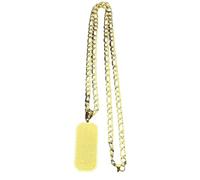 Generico Collana per uomini, collana con ciondolo arabo in arabo con il Corano musulmano per donne uomini colore oro Islam Amuleto di Dio Allah Catena di gioielli