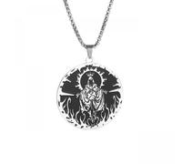 Generico Collana per uomini, Collana vintage del Trono della Medaglia della Morte per uomini Punk Cool Gioielli di Halloween