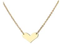 Generico Collana per uomini, collane, piccoli ciondoli a cuore, collina, collare, gioielli, collana di moda per donne, regalo per la festa di nozze.
